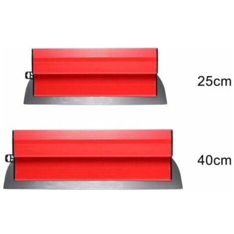 -2pcs Lame à lisser 25cm+ 40cm, Lame de spatule de lissage, Lame d'écumage efficace résistante à l'usure sans effort, Couteau à lisser mural réutilisable,TRIMEC