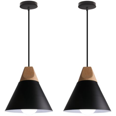 Lampadario moderno nero per soggiorno - 7461