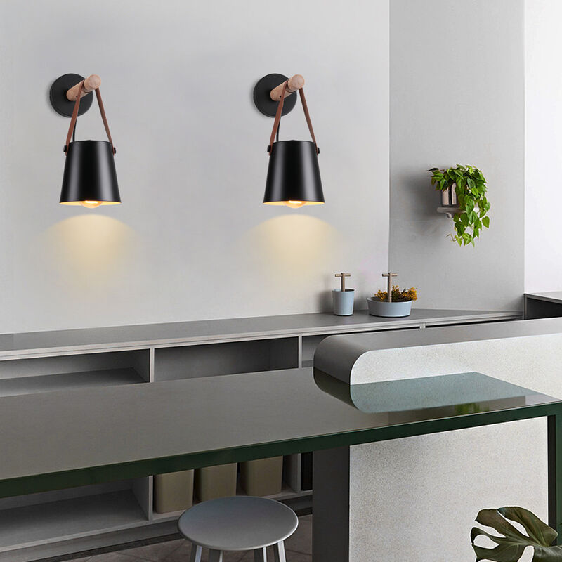 2PCS Lampada da Parete Vintage 12 cm Applique da