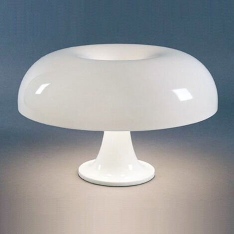 2pcs Lampe champignon, lampe de table champignon blanc, lampe de chevet champignon LED USB, lampe de bureau esthétique moderne