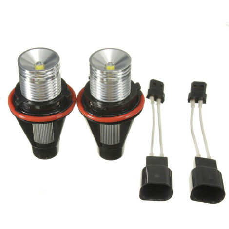 2pcs LED Angel Eyes Halo Bague 10W Ampoule Blanc pour BMW E39 E53 E60 E63 E64 E65