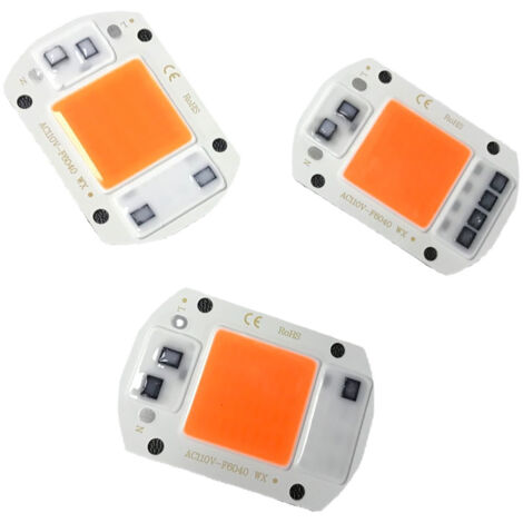 2pcs LED Lamp Bulb Chip High Power PCB Super Bright SMD COB Light Beads for Grow Lights DIY Lighting AC220V