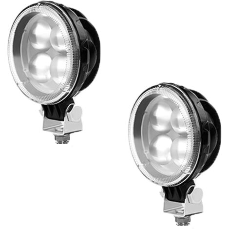 2PCS LED Work Light, 20W Off Road Driving Feux De Brouillard Projecteurs LED, LED Auxiliary Lights pour Off Road SUV UTV ATV Heavy Duty Truck Tracteur