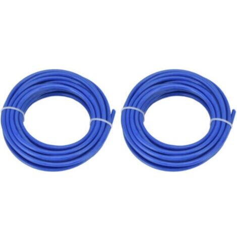 2PCS Ligne de Coupe Ronde 4,0MM pour Débroussailleuse 5M Bleu -