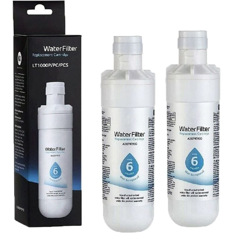 Aorsher - 2pcs LT1000P Filtre à Eau pour Réfrigérateur ADQ747935, Remplacement pour LT1000P/PC/PCS, MDJ64844601, ADQ74793501, ADQ7479350