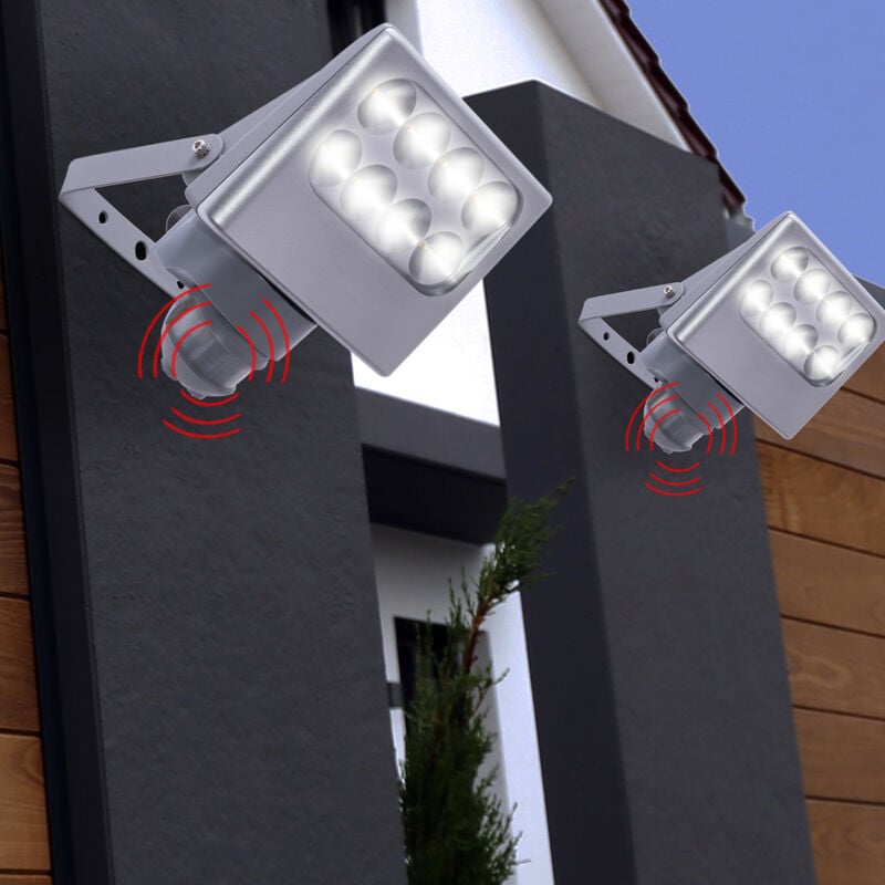 Etc-shop - 2 applique led, rilevatori di