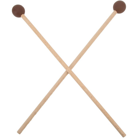 2PCS Maillets pour Marimba en Érable avec Embout Caoutchouc, Qualité Sonore Supérieure