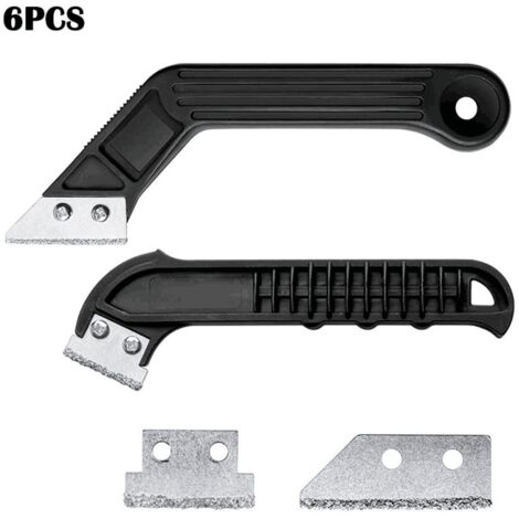 2pcs Manual Grout Remover Tool, Ceramic Tile Wall Tile Scraper, Grout Cleaning Tool (with 2 Blades)
