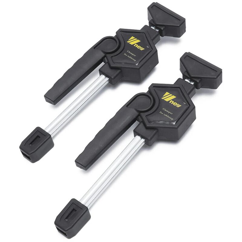 2pcs mft Table Clamp Quick Ratchet Release Speed Squeeze Woodworking Clamp Clip Kit