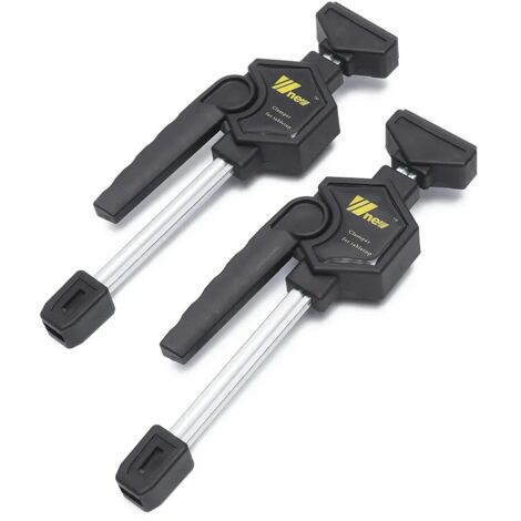 2pcs MFT Table Clamp Quick Ratchet Release Speed Squeeze Woodworking Clamp Clip Kit