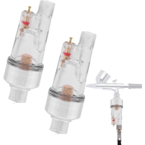 2pcs Mini filtre à air et séparateur d’eau 9,51 mm (1/8) pour aérographes