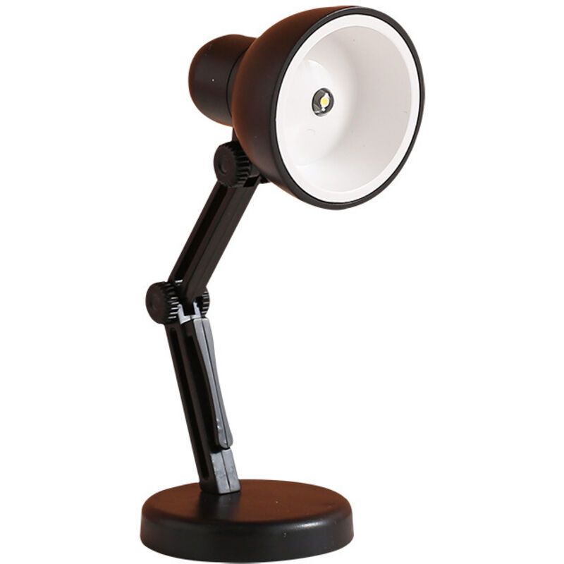 2pcs Mini lampe de table LED de lecture pliable multi-usage miniature architecte lampe de bureau poupée figurines d'action mini lampe de bureau