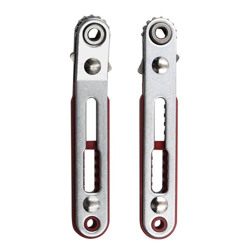 Image of 2Pcs Mini Quick Ratschenschlüssel Set Gerade/Ellenbogen Schraubendreher Werkzeug Hat Zwei Köpfe