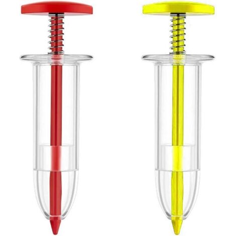 2pcs Mini Semoir de Semences de Jardin, Petit Semoir de Semences, Distributeur de Semences Semoir à Main Semoir Outils de Jardinage