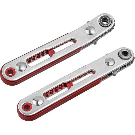 2Pcs Mini Tournevis à Cliquet Réversible 1/4 Pouce avec Tête Plate & Tête Coude