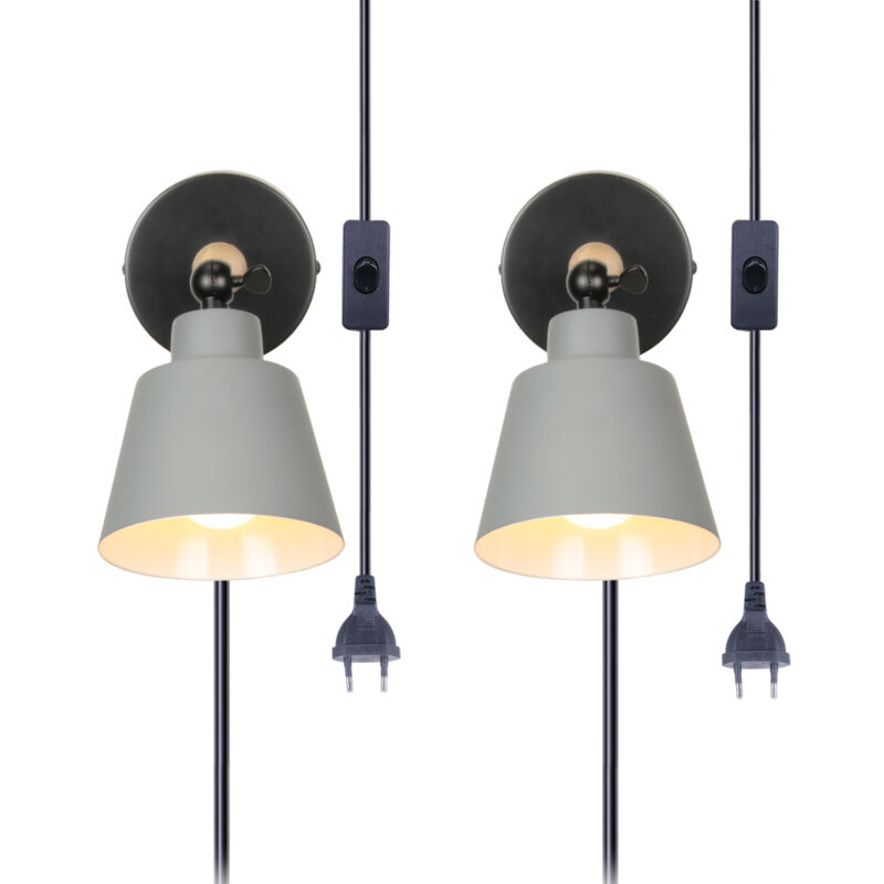 Image of 2PCS Modern Wall Light Minimalist Retro&hellip;