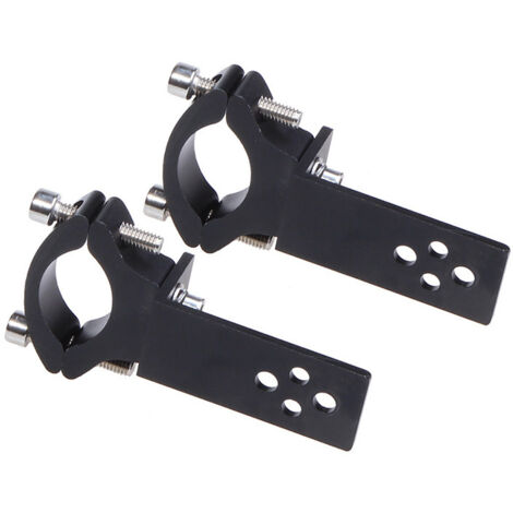 2Pcs Motorcycle Fork Tube Clamp Horizontal/Vertical Installation LED Light Bar Mounting 22mm-36mm