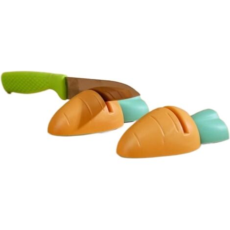 2Pcs Multifunction Knife Sharpener Quick Mini Knife Jump Cute Kitchen Tools Grindstone Scissors Knife Sharpener Household Kitchen Gadgets