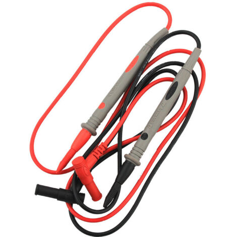 2pcs Multimètre Numérique Cordon Sonde Test Cable 1000V 10A