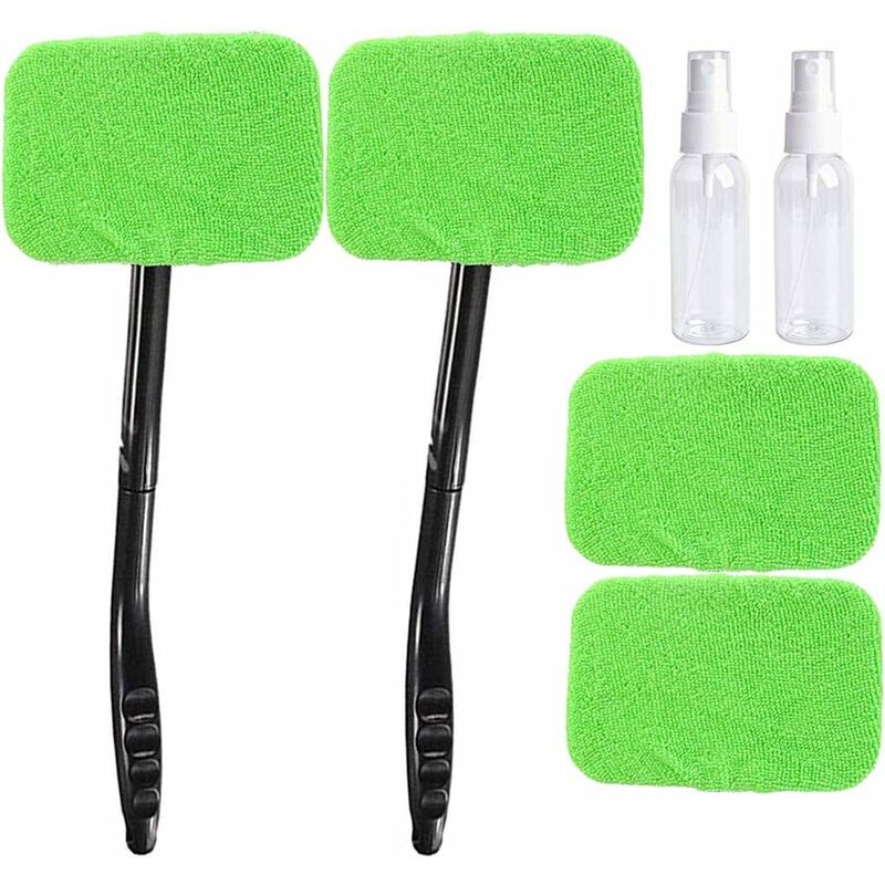 2pcs Nettoyage pour Pare-Brise Kit de Nettoyant à Long Manche pour Vitre de Voiture Lavage de Pare-Brise Nettoyage de Fenêtre Starlight