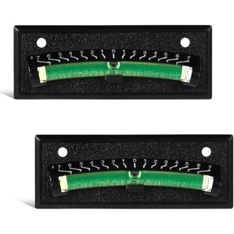 2pcs Niveaux à Bulle pour Camping-Car, Système de Nivellement Camping-Car à Coller pour Un Nivellement de Précision