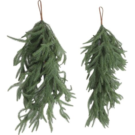 2pcs Norfolk Pine Teardrop Swag, 26,77 Pouces de Longueur à
