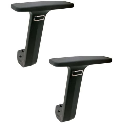 2pcs Office Chair Armrest Accessory Replacement Armrest Chair Armrest Practical for Computer Chair, Black