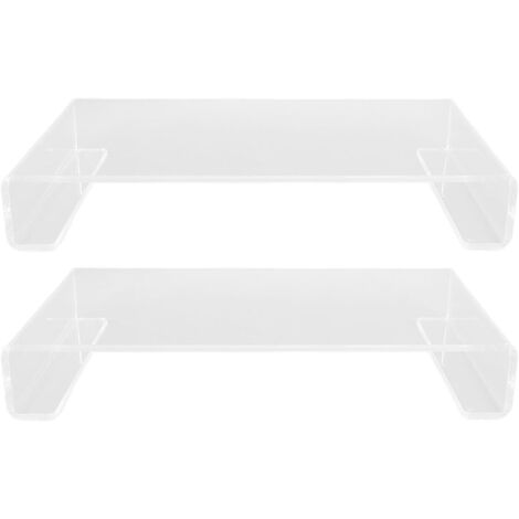 2pcs Organisateur de Stand en Acrylique, Colonne Montante en