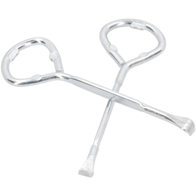 2Pcs Ouvre-boîte de peinture Outil d'ouverture de bouteille portable en acier allié pour seau de vernis 5L