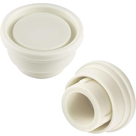 2pcs Pare-Chocs Échelle Piscine Creusée, Bouchon Caoutchouc Sécurité Échelles,Accessoires Remplacement Fixation pour Protéger Marches,Coussin Tampon Garde pour 42mm Diamètre Escaliers Mécaniques,Blanc