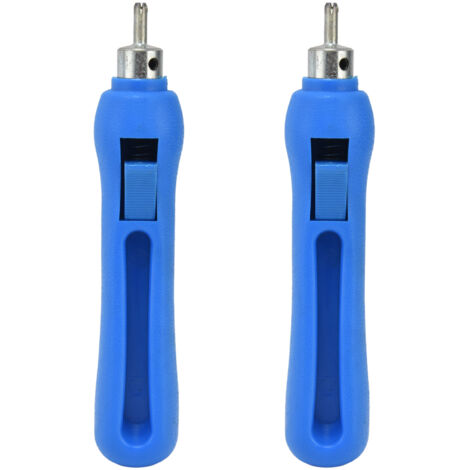 2pcs perforateur d'irrigation goutte à goutte outil en plastique en acier inoxydable goutteur trous perforateurs 38mm