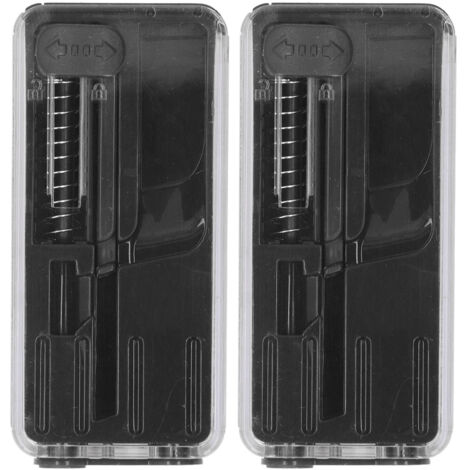 2PCS Perles Éclatantes pour Cigarettes, Pousseur de Perles Menthe, Boîte à Outils DIY pour Fumeurs, Noir