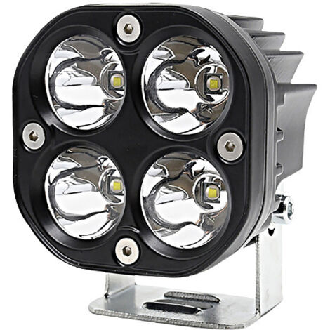 2PCS Phare de Travail LED Tracteur 7.6cm 3'' 40W Blanc Projecteur LED 12V 24V Etanche IP67 Feux Antibrouillard LED pour 4x4 Voiture Camion SUV Bateau Carré
