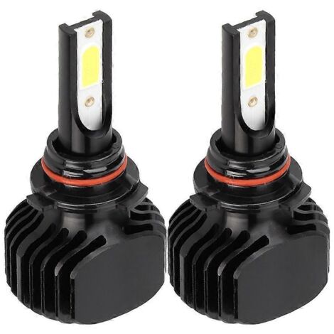 2pcs Phare LED Voiture Sans Ventilateur 9006/HB4 6000K L5 Blanc, Ampoule Automobile Haute Performance, Éclairage Puissant