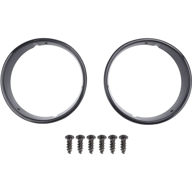 Ej.life - 2pcs phares Cover Couverture résistante à grattements de garniture de phare décorative noire pour tj 1997 à 2006