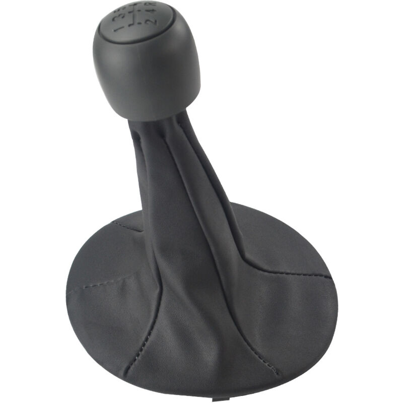 2pcs pièces auto modifiées tête de levier de vitesse avec couvercle de levier de vitesse en cuir PU pour FIAT PANDA 2003-2012