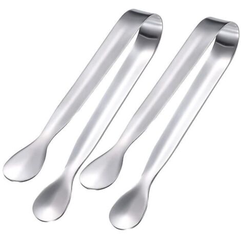 2pcs Pièces Pince a Sucre,Pince a Bonbon,Pince a Glacon,Pince Bonbon Candy Bar,pour Bonbon,Biscuit,Glaçons,Café,Buffet,Argent
