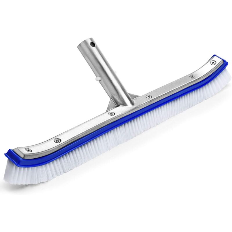 2PCS Piscine Tête de Brosse Piscine Tête de Brosse Premium 18 Pouces en Aluminium Brosse de Nettoyage pour Piscine, Spa, Baignoires, Murs, Carrelage,