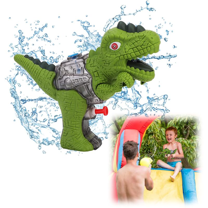 2pcs Pistolet à eau pour enfants Pistolet à eau Conception de dinosaure Pistolet à eau Jouet Pistolet à eau compact pour fête d'été en plein air