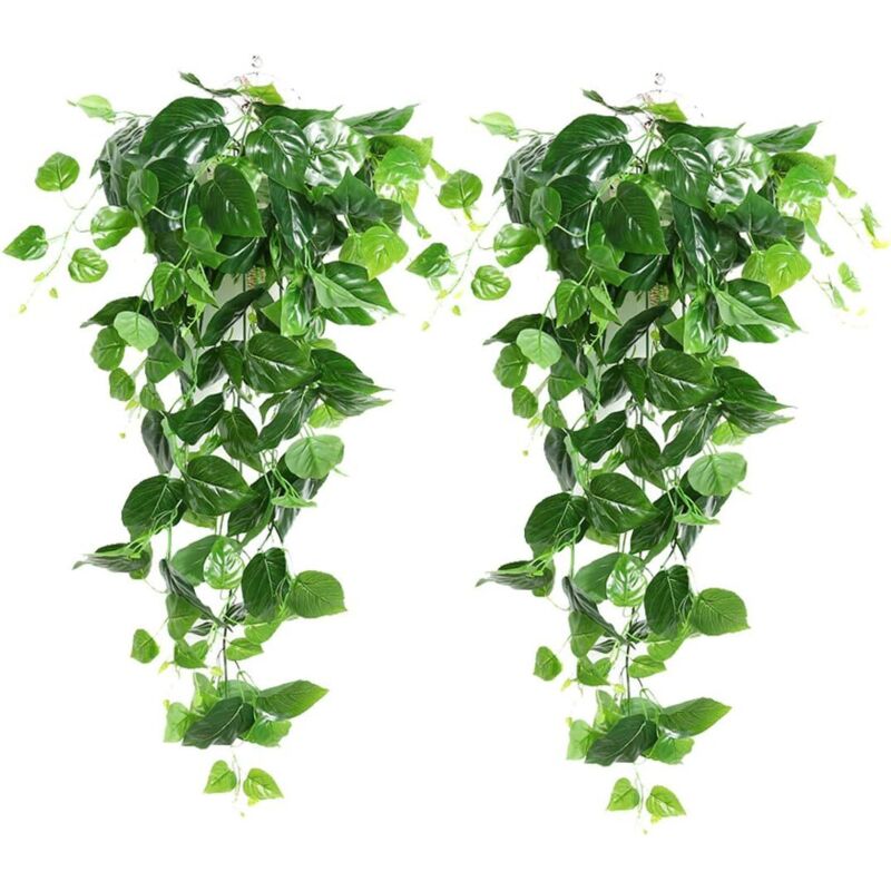 Ineasicer - Artificielle Lierre Grimpant Plante,2 Pièces Plante Artificielle à Suspendre pour Intérieure Extérieure Décoration Artificielle Vigne