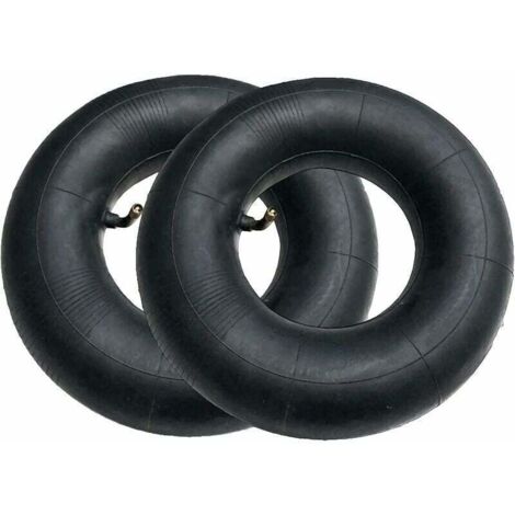 2pcs Pneu de Chambre à Air SéRies 4.10/3.50-4 Pouces pour Diable, Chariot, Chariot Manuel, Chariot de Jardin, Tondeuse à Gazon, Tube de Remplacement 4.10-4-