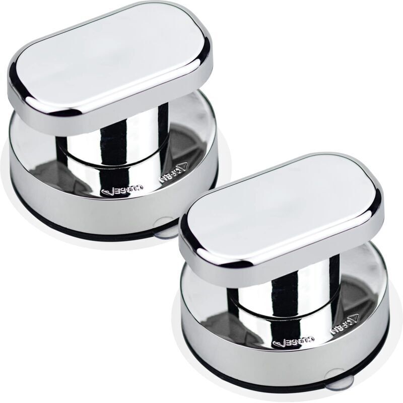 RHG 2PCS Poignée de Porte à Ventouse Poignée Ventouse Baie Vitrée Ventouse Forte Tirer Poignées pour Verre de Salle de Bain Armoire Tiroir Poignée de