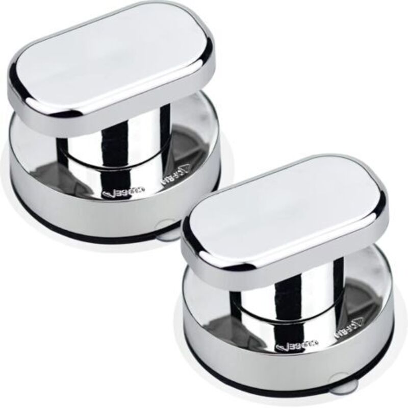 2pcs Poignée de Porte à Ventouse Poignée Ventouse Baie Vitrée Ventouse Forte Tirer Poignées pour Verre de Salle de Bain Armoire Tiroir Poignée de