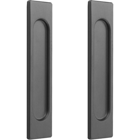 2pcs poignée de porte,alliage d'aluminium,gris,angle droit,auto-adhésive,sans perçage,coulissante,armoire,fenêtre