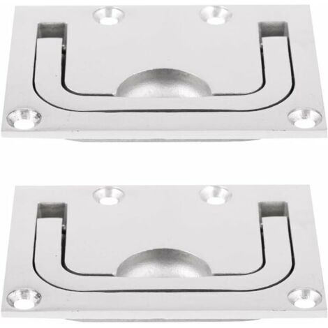 2pcs Poignée De Traction en Acier Inoxydable 316 Loquets Trappe Bateau Porte De Cabine