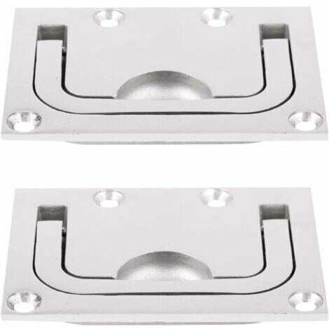 2pcs Poignée De Traction en Acier Inoxydable 316 Loquets Trappe Bateau Porte De Cabine