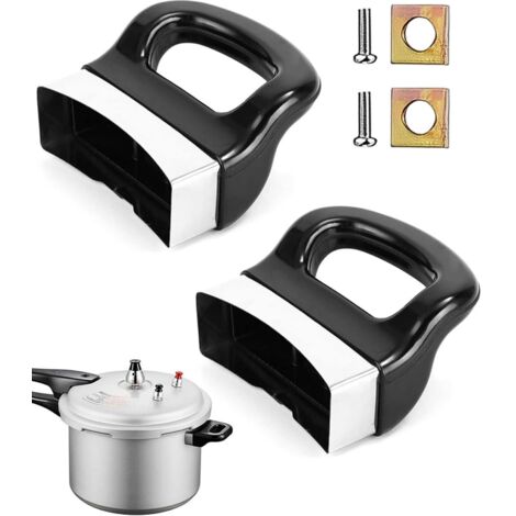 2Pcs Poignée pour Autocuiseur Poignée de Support Latérale,avec vis, pièce de rechange courte universelle pour poignée de casserole pour poêles, autocuiseurs, ustensiles de cuisine