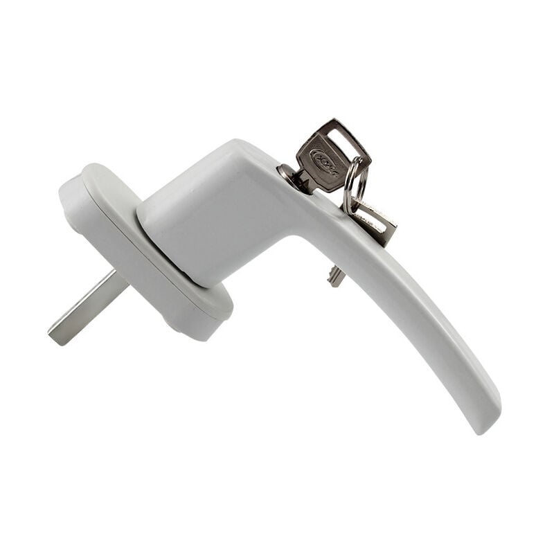 Fitags - 2pcs poignées de fenêtre verrouillables ceinture de sécurité pour enfant poignées de fenêtre à clé pour fenêtres et portes avec 4 clés