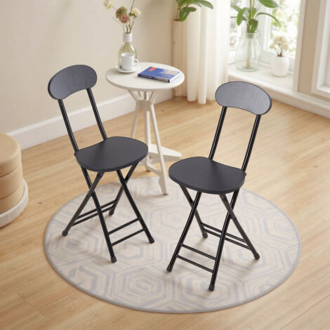2Pcs Portable Foldable Dining Chairs
