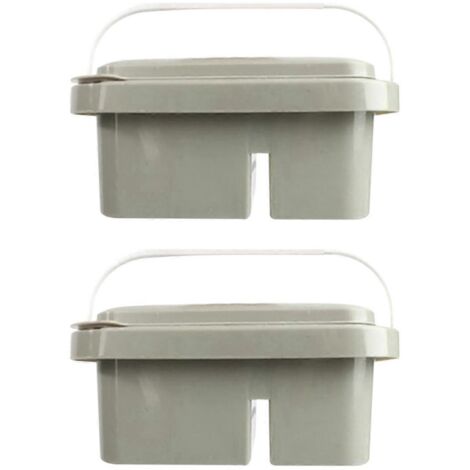 2Pcs Portable Multifunctional Brush Barrel--
